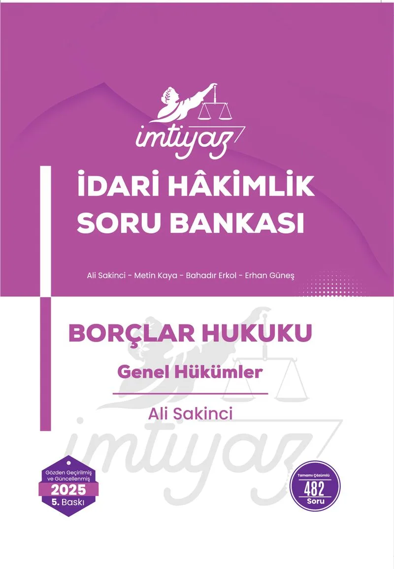 İmtiyaz İdari Hakimlik Soru Bankası Borçlar Hukuku