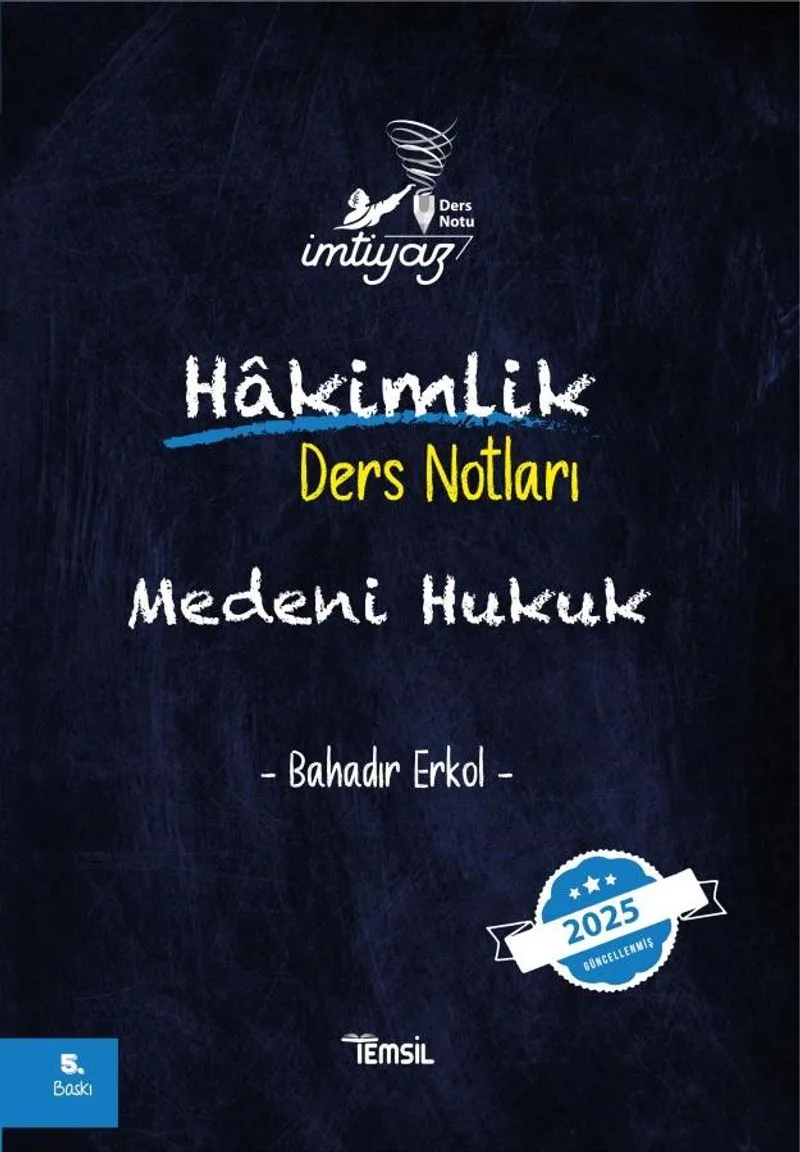 İmtiyaz Medeni Hukuk Hakimlik Ders Notları