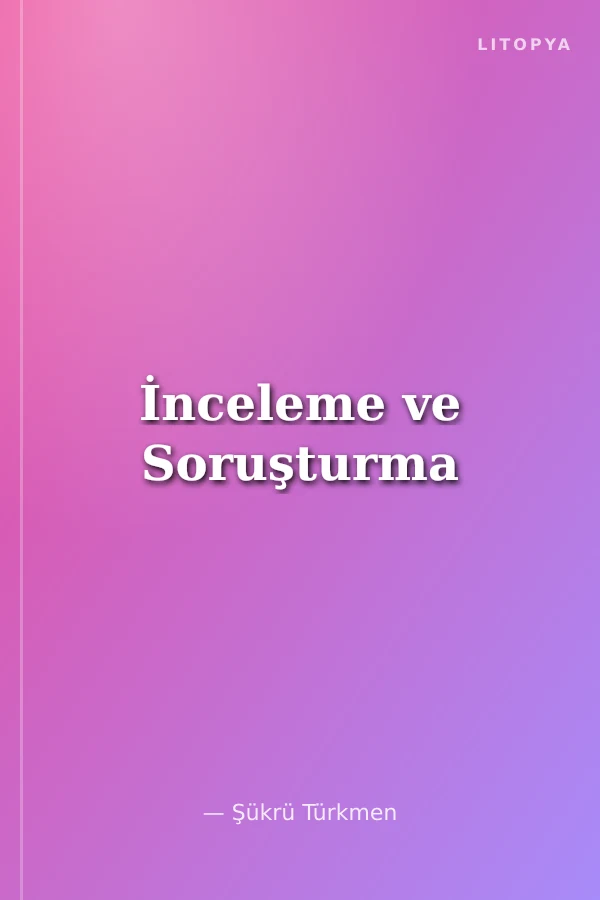 İnceleme ve Soruşturma