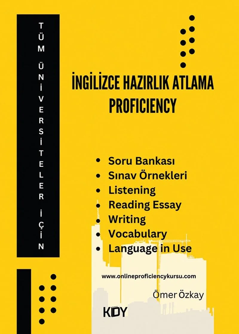 İngilizce Hazırlık Atlama Proficiency Soru Bankası