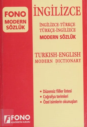 İngilizce Modern Sözlük (İngilizce/Türkçe-Türkçe/İngilizce)