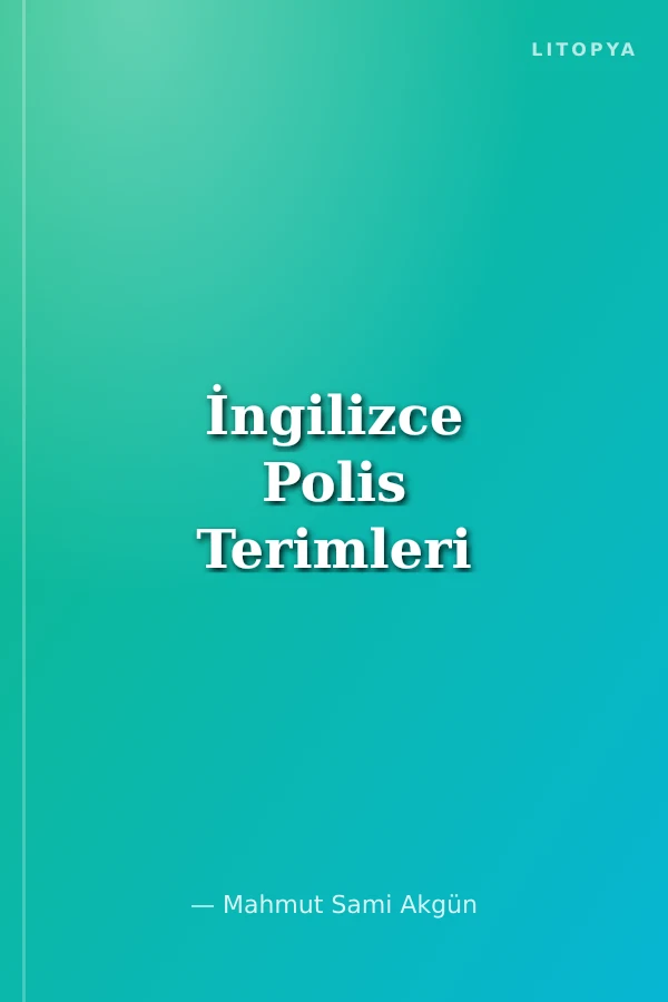 İngilizce Polis Terimleri