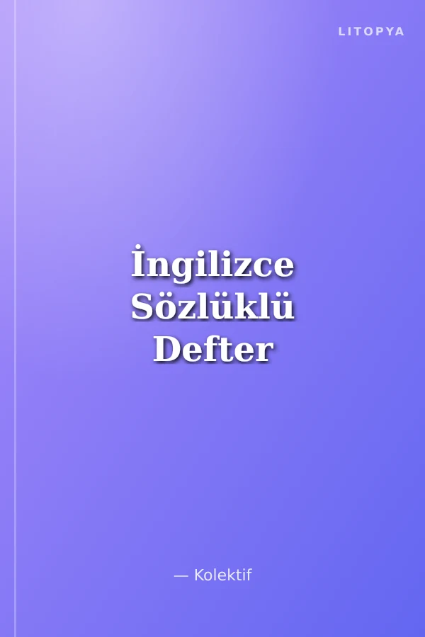 İngilizce Sözlüklü Defter