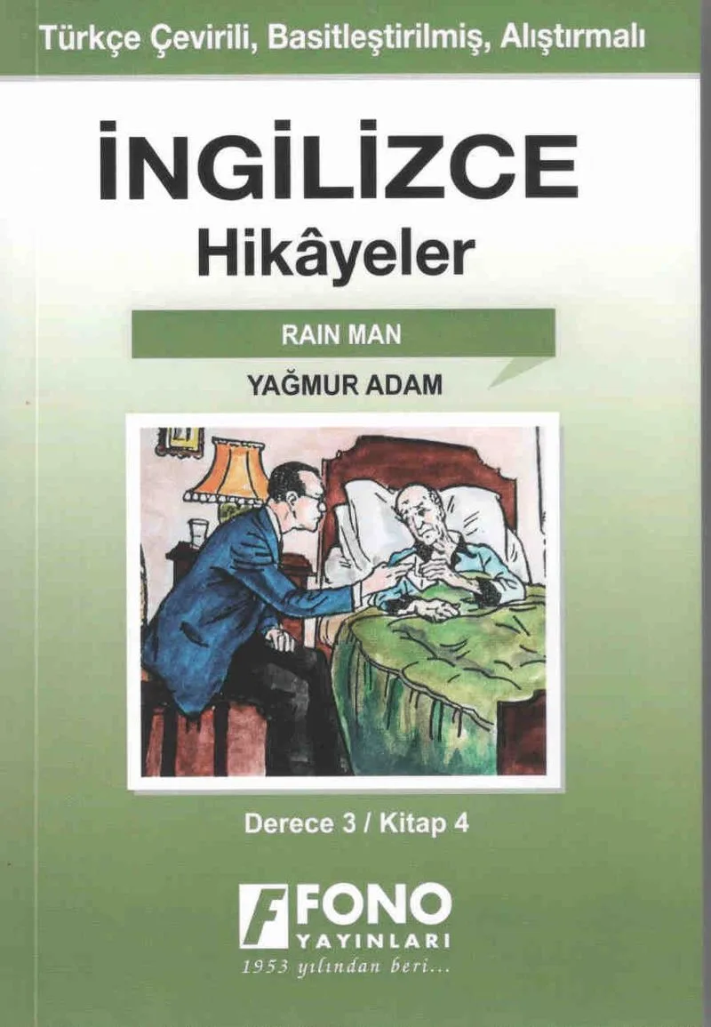 İngilizce -Türkçe Yağmur Adam (3-D) Hikaye Kitabı