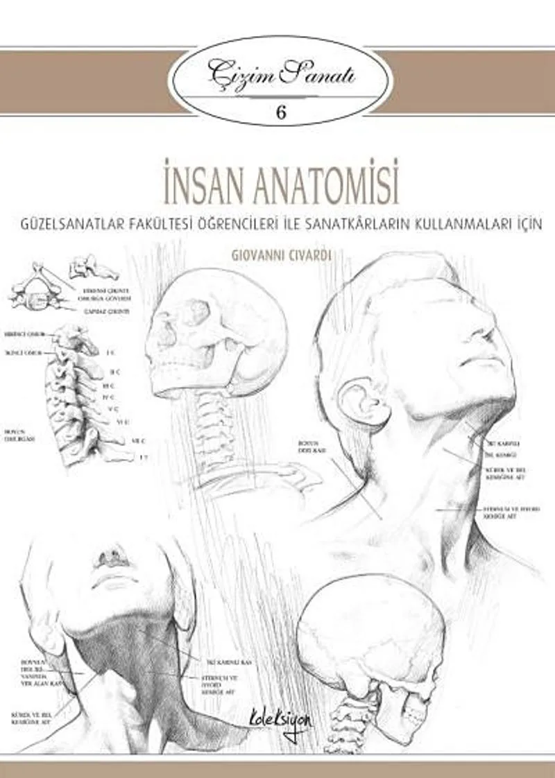 İnsan Anatomisi / Çizim Sanatı 6 Güzel Sanatlar Fakültesi Öğrencileri ile Sanatkarların Kullanmaları İçin