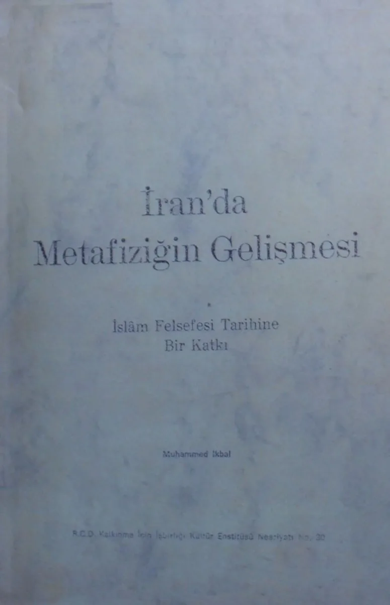 İranda Metafiziğin Gelişmesi (Kod:11-B-5)