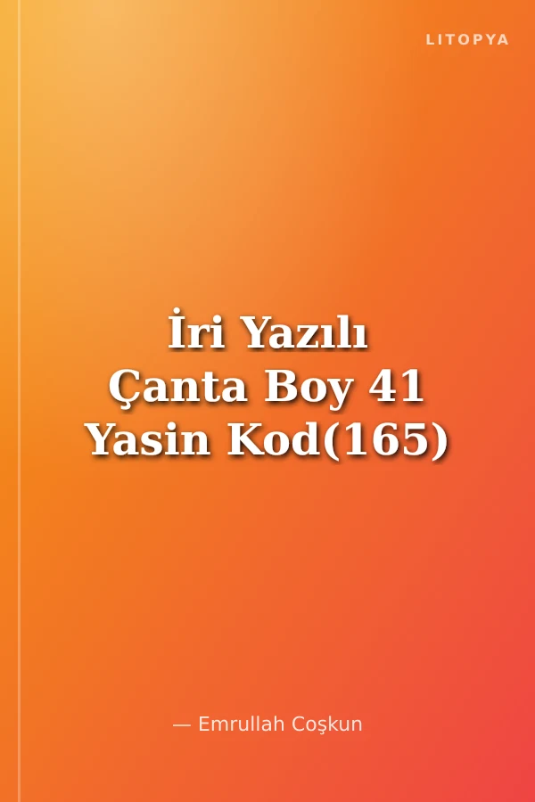 İri Yazılı Çanta Boy 41 Yasin Kod(165)