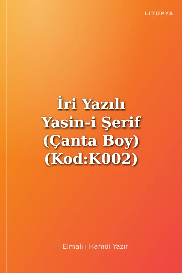 İri Yazılı Yasin-i Şerif (Çanta Boy) (Kod:K002) (Mavi)