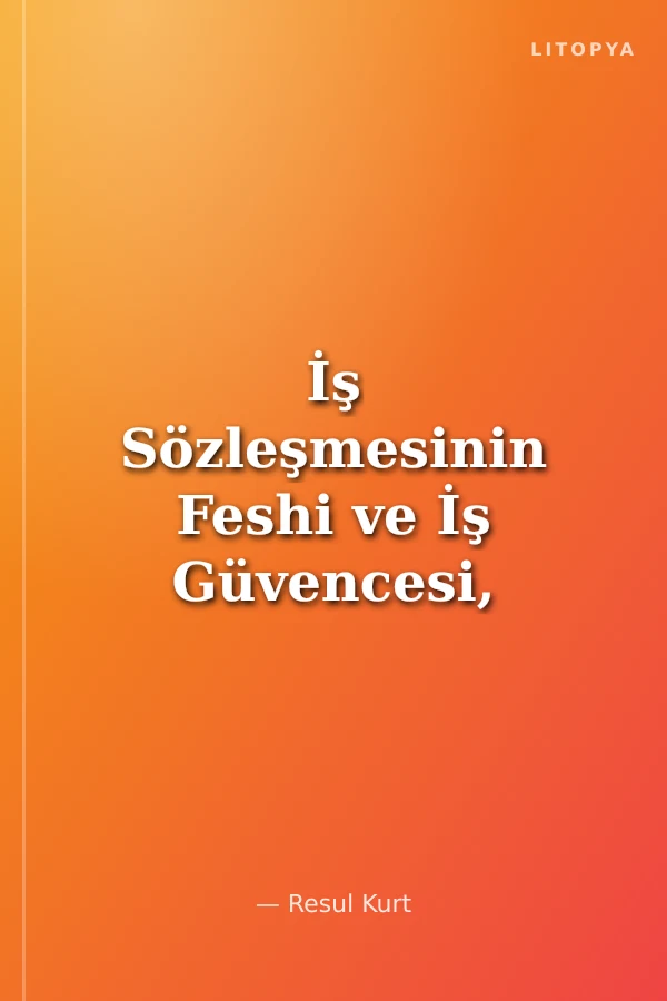 İş Sözleşmesinin Feshi ve İş Güvencesi, Uygulaması