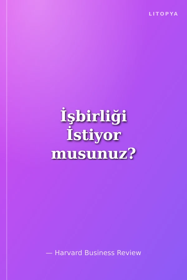 İşbirliği İstiyor musunuz?