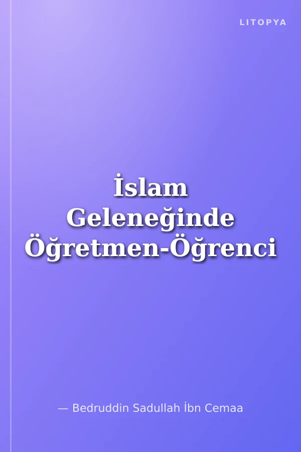 İslam Geleneğinde Öğretmen-Öğrenci