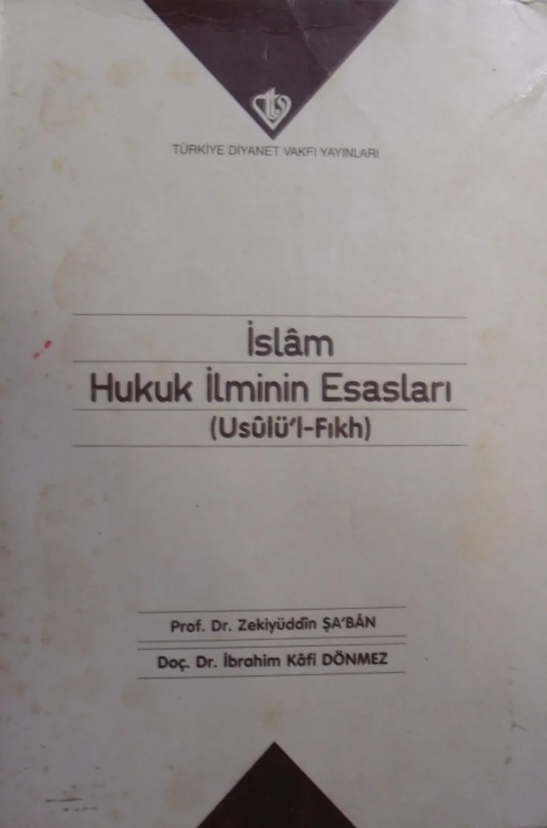 İslam Hukuk İlminin Esasları Usulül Fıkh / 39-A-19