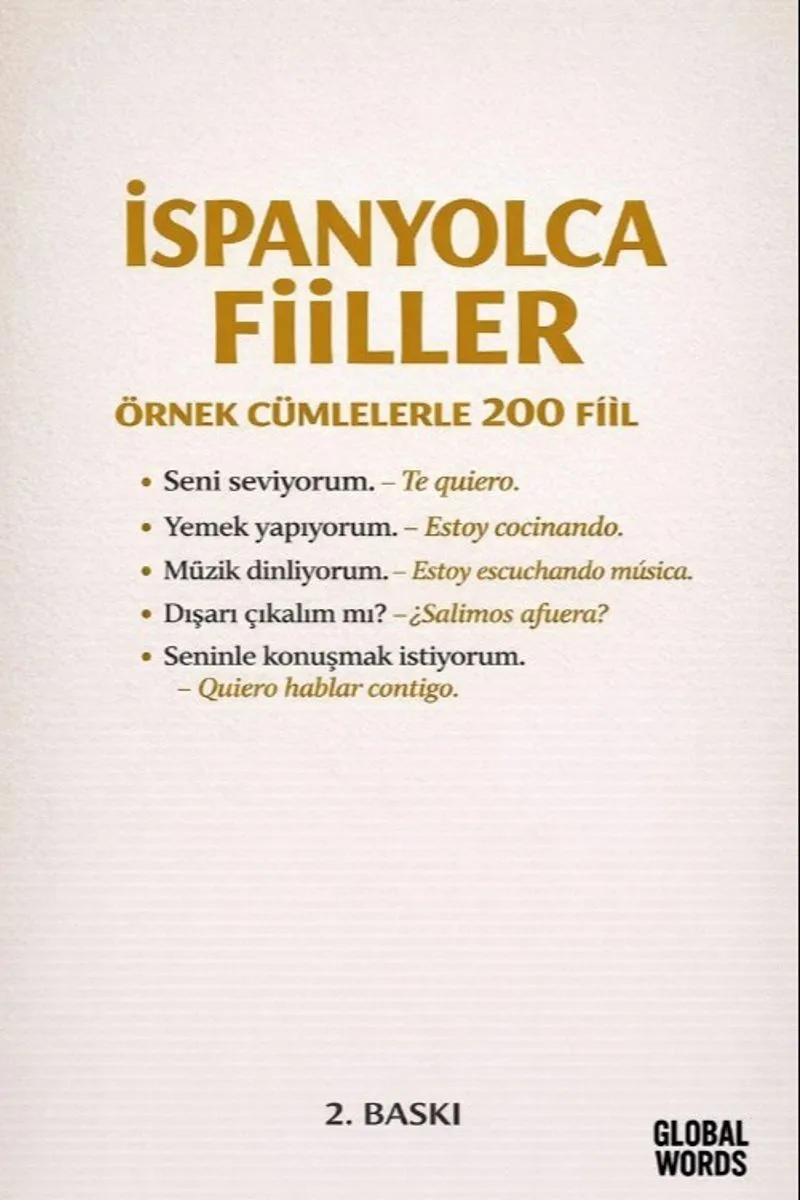 İspanyolca Fiiller Örnek Cümlelerle 200 Fiil