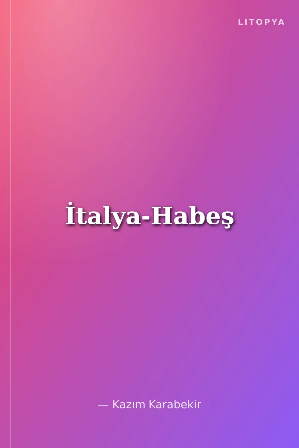 İtalya-Habeş