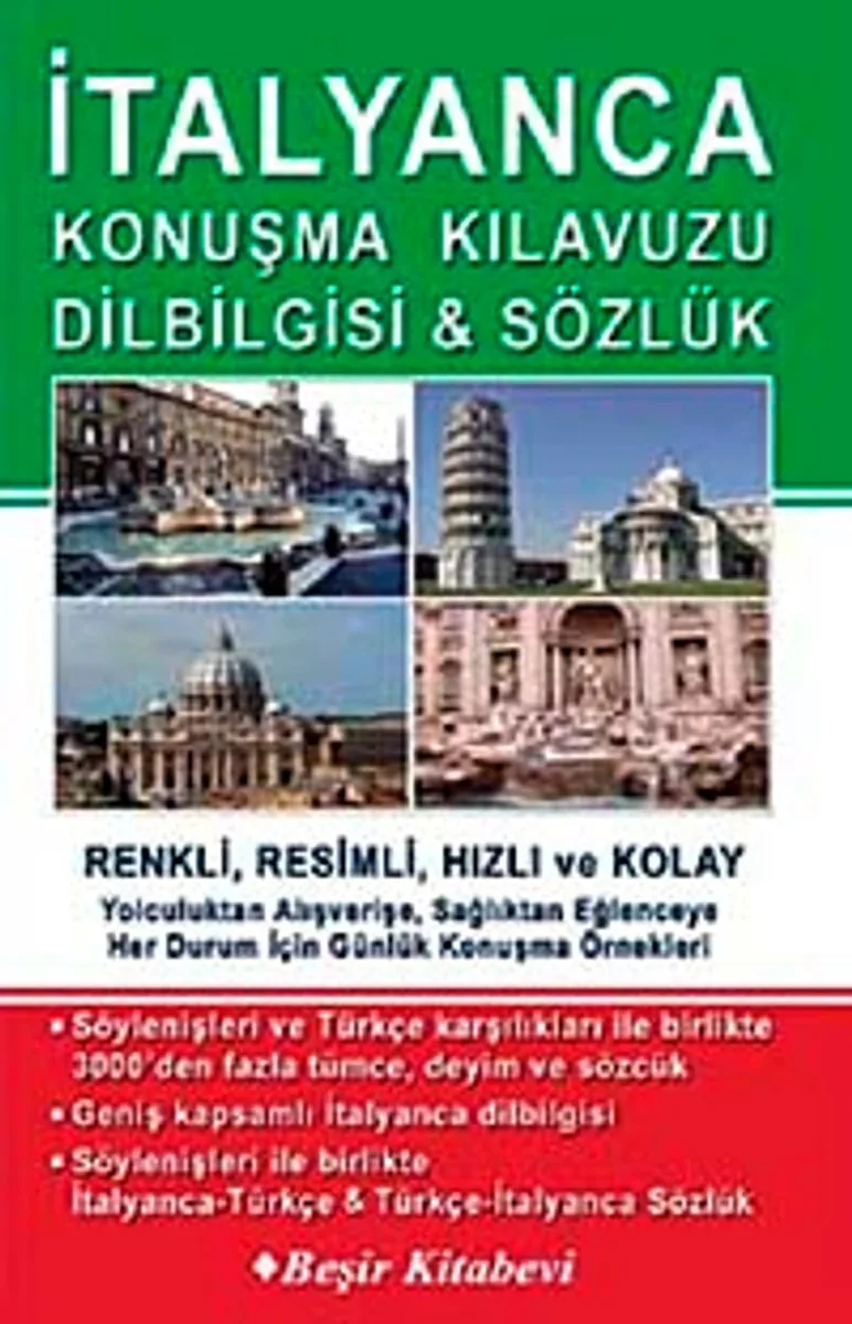 İtalyanca Konuşma Kılavuzu Dilbilgisi Sözlük