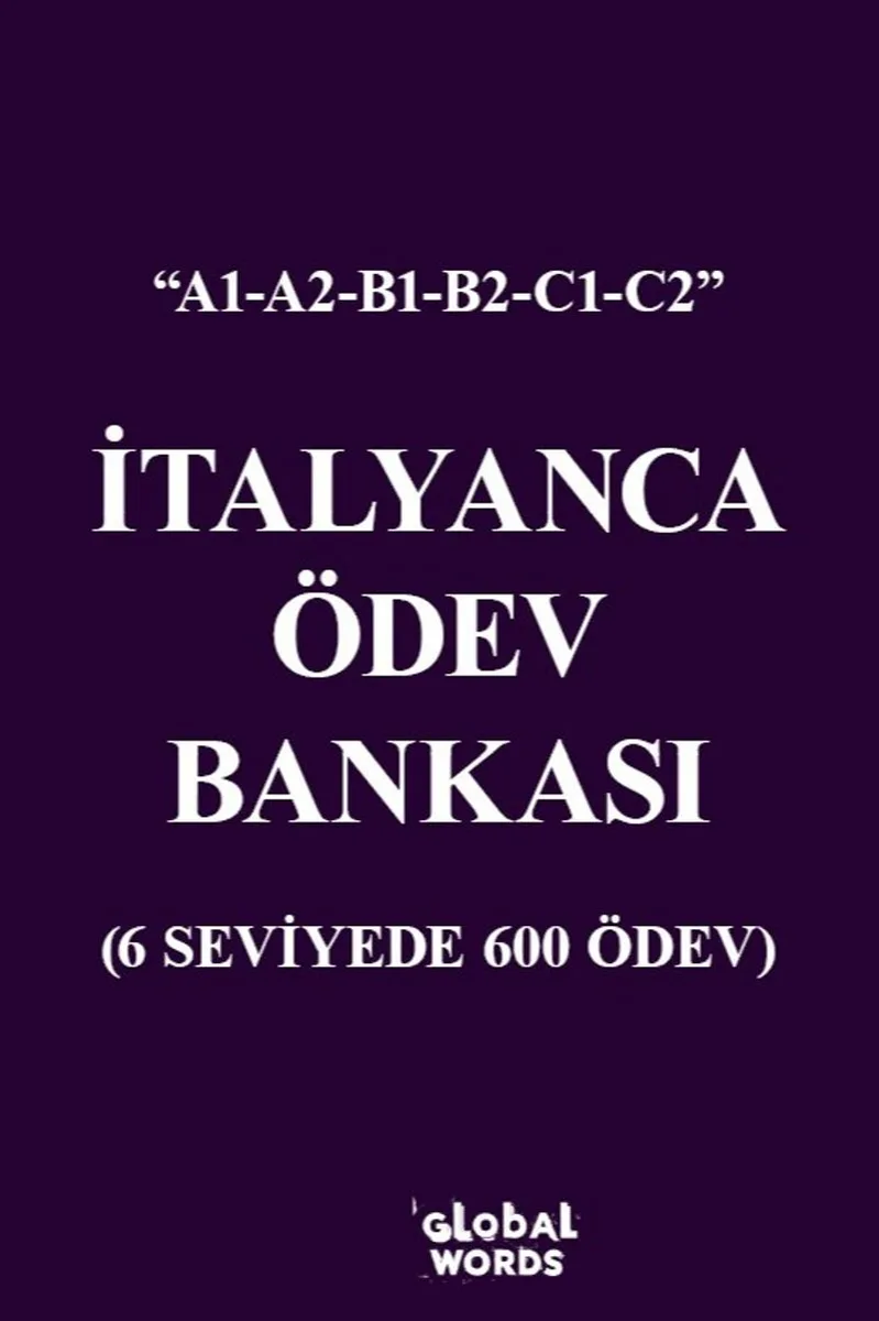 İtalyanca Ödev Bankası 6 Seviyede 600 Ödev