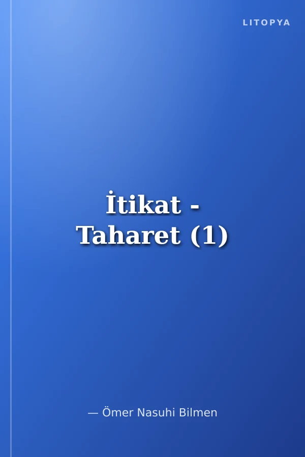 İtikat - Taharet (1)