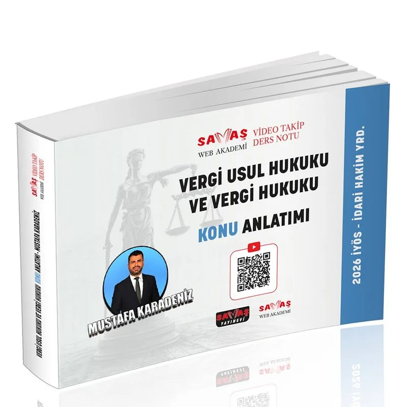 İYÖS İdari Hakim Yardımcılığı Vergi Usul Hukuku ve Vergi Hukuku Konu Anlatımı