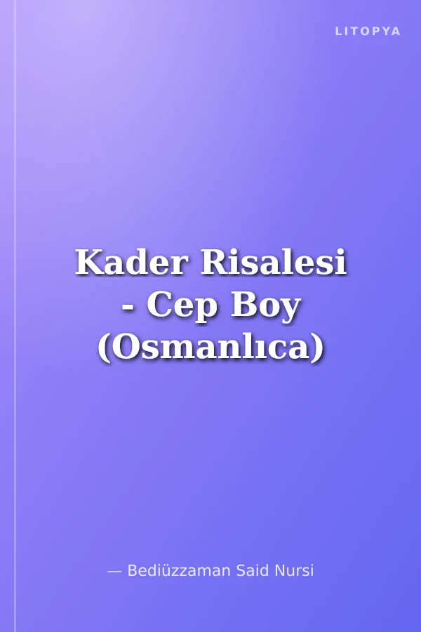 Kader Risalesi - Cep Boy (Osmanlıca)