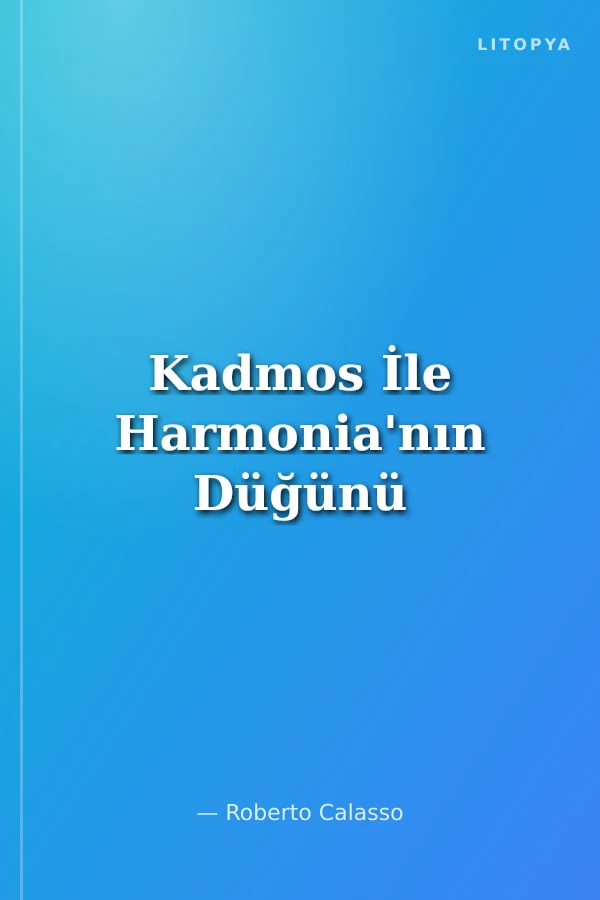 Kadmos İle Harmonia'nın Düğünü