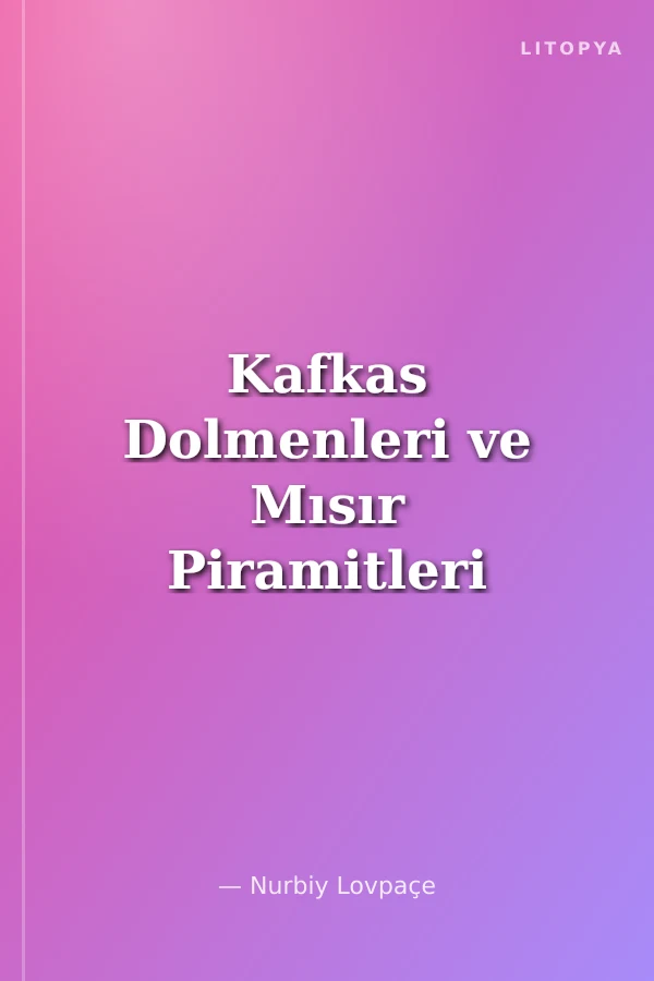 Kafkas Dolmenleri ve Mısır Piramitleri