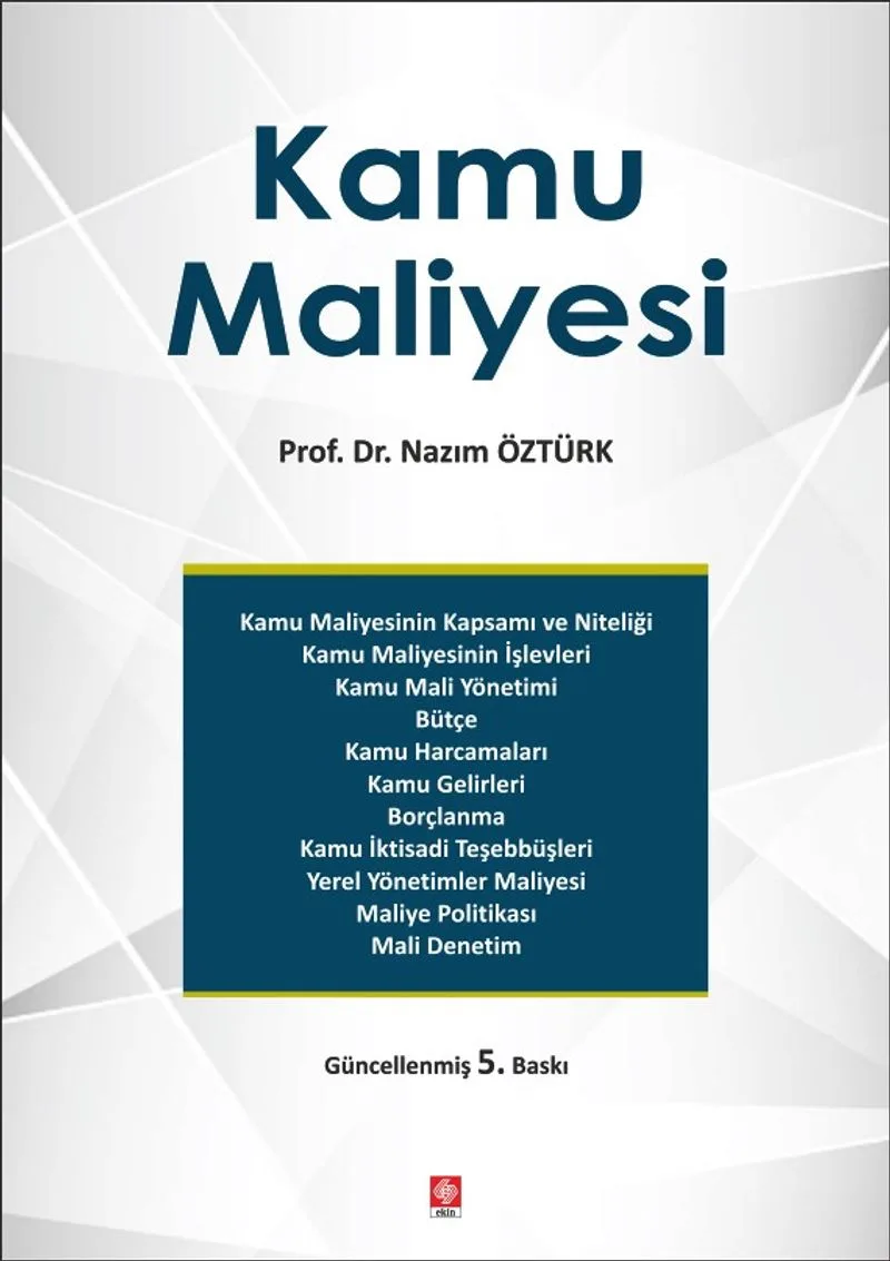 Kamu Maliyesi / Prof.Dr.Nazım Öztürk