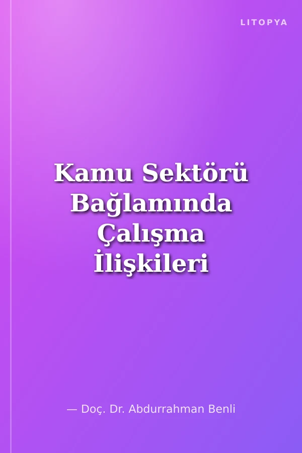 Kamu Sektörü Bağlamında Çalışma İlişkileri