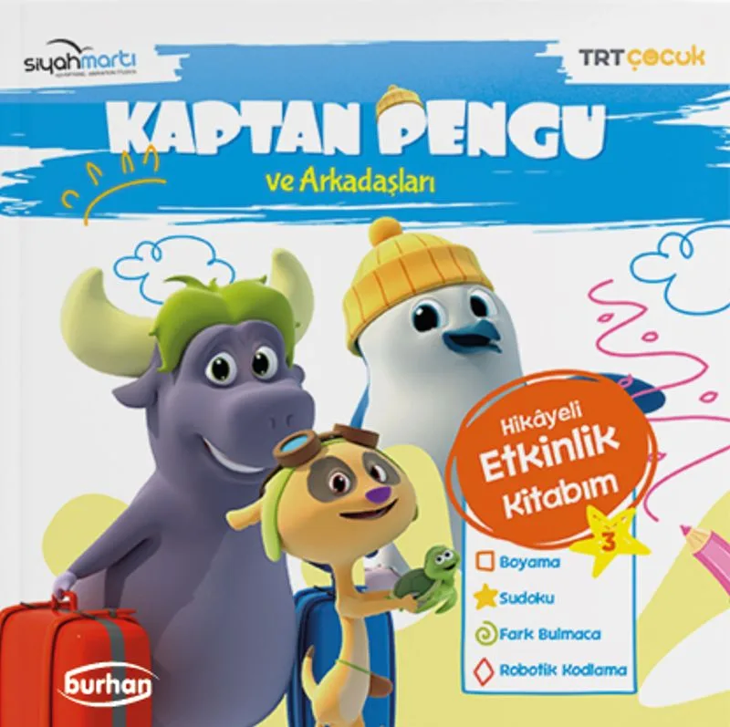 Kaptan Pengu ve Arkadaşları Hikayeli Etkinlik Kitabım 3