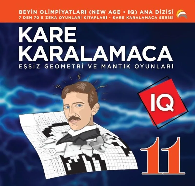 Kare Karalamaca 11 7'den 70'e Zeka Oyunları Kitapları Eşsiz Geometri ve Mantık Oyunları