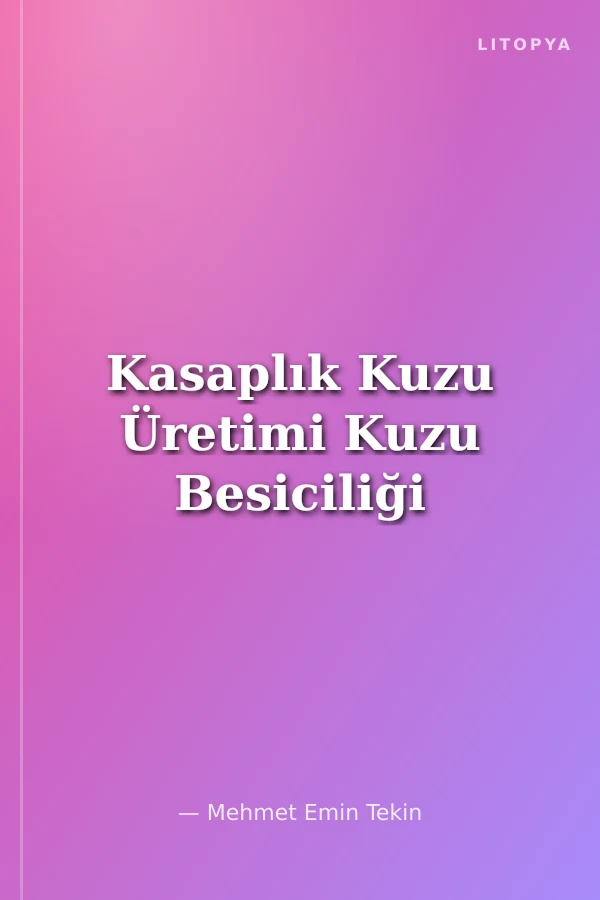 Kasaplık Kuzu Üretimi Kuzu Besiciliği