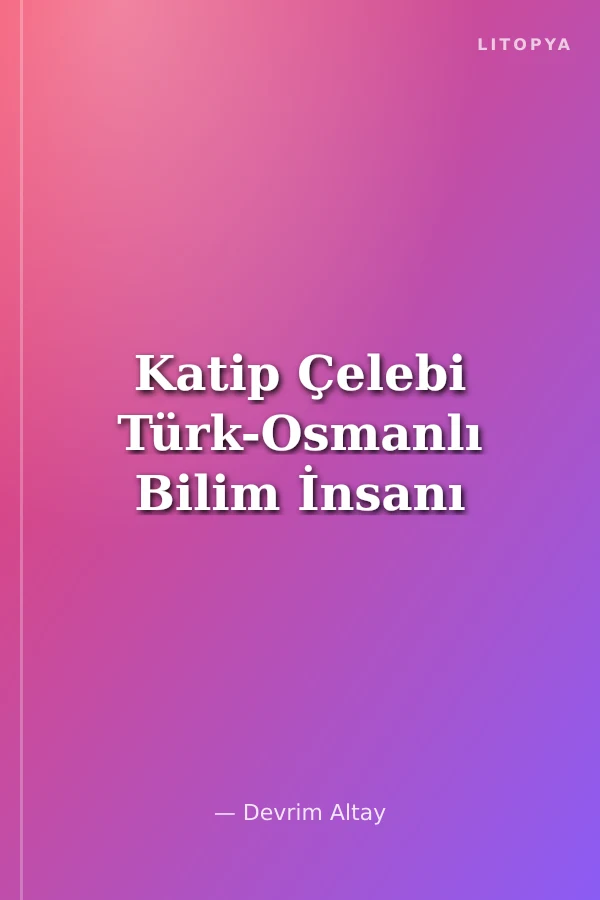 Katip Çelebi Türk-Osmanlı Bilim İnsanı