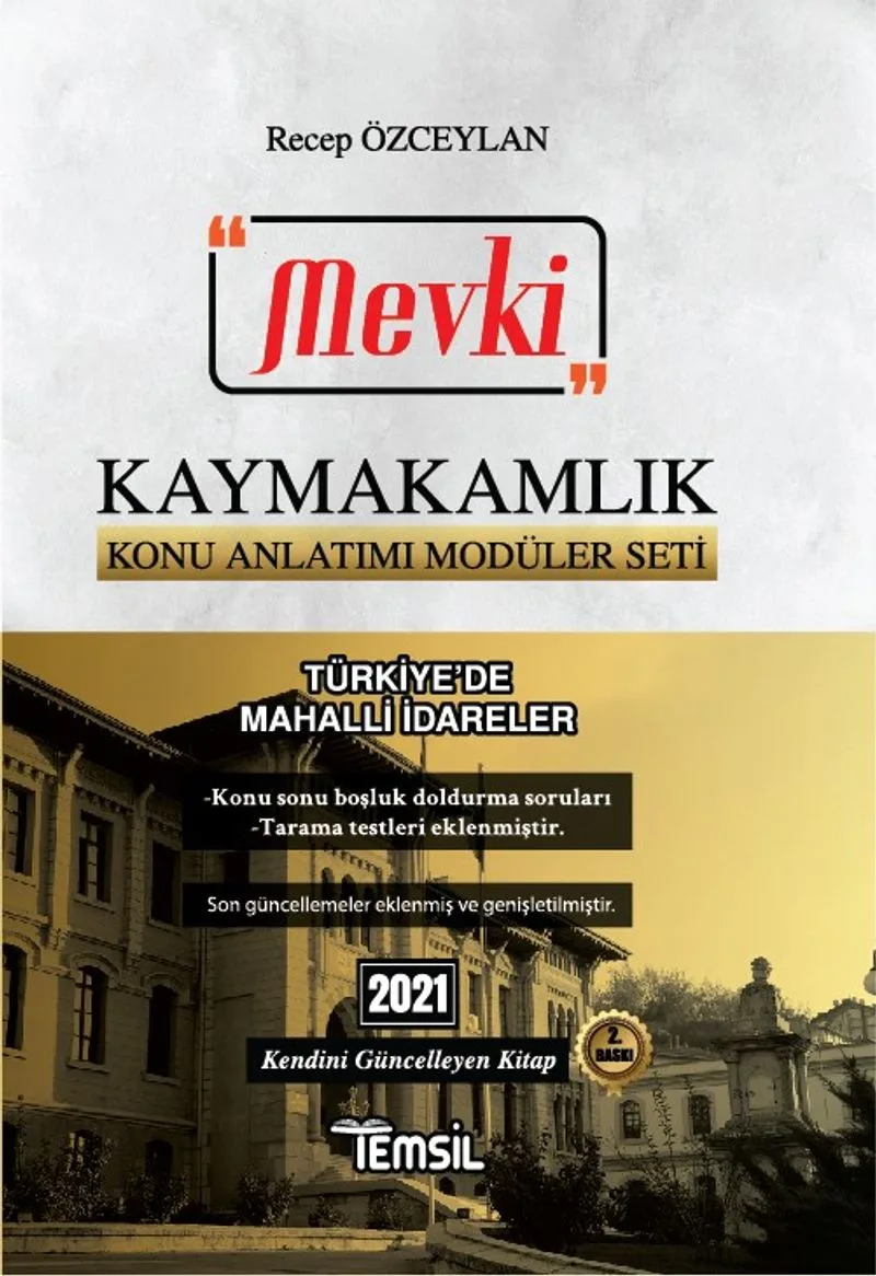 Kaymakamlık Konu Anlatımı Modüler Seti Mevki Türkiye'de Mahalli İdareler