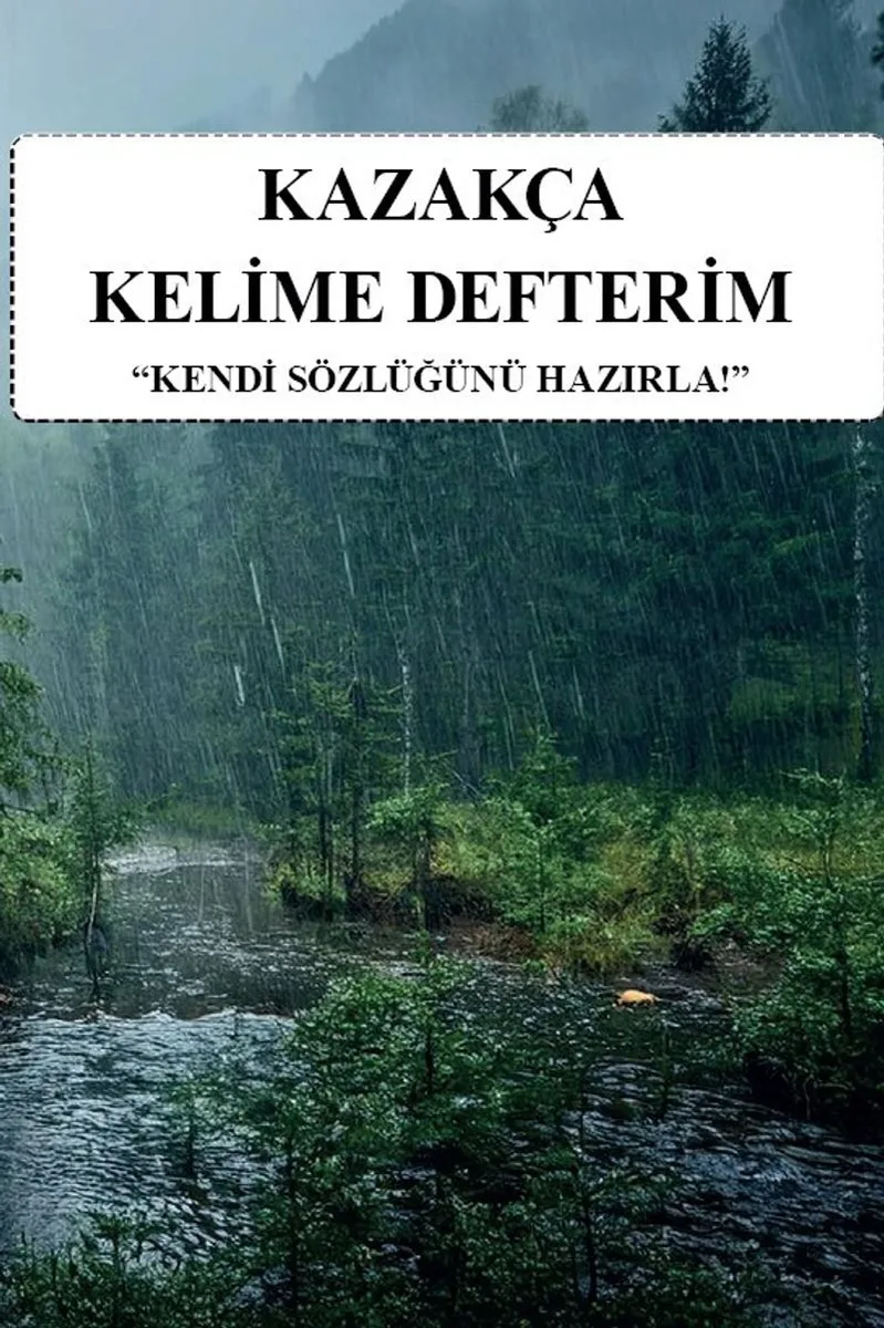Kazakça Kelime Defterim Kendi Sözlüğünü Hazırla