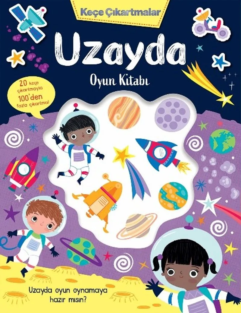 Keçe Çıkartmalar Uzayda Oyun Kitabı