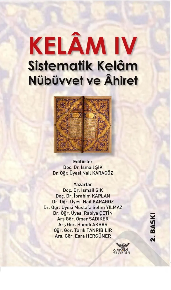 Kelam IV Sistematik Kelam Nübüvvet ve Ahiret