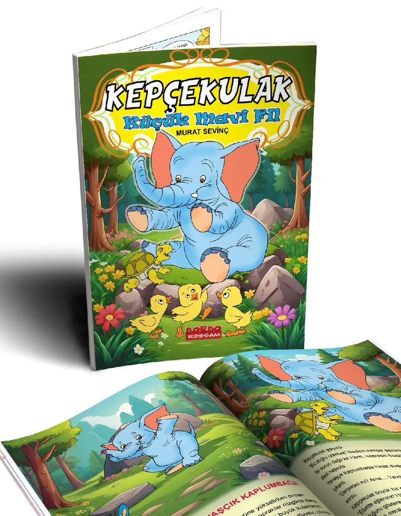 Kepçekulak Küçük Mavi Fil (Renkli Resimli) 1 ve 2. Sınıflara