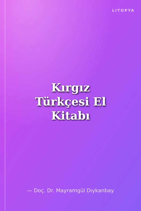 Kırgız Türkçesi El Kitabı