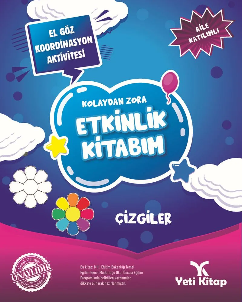 Kolaydan Zora Etkinlik Kitabım / Çizgiler
