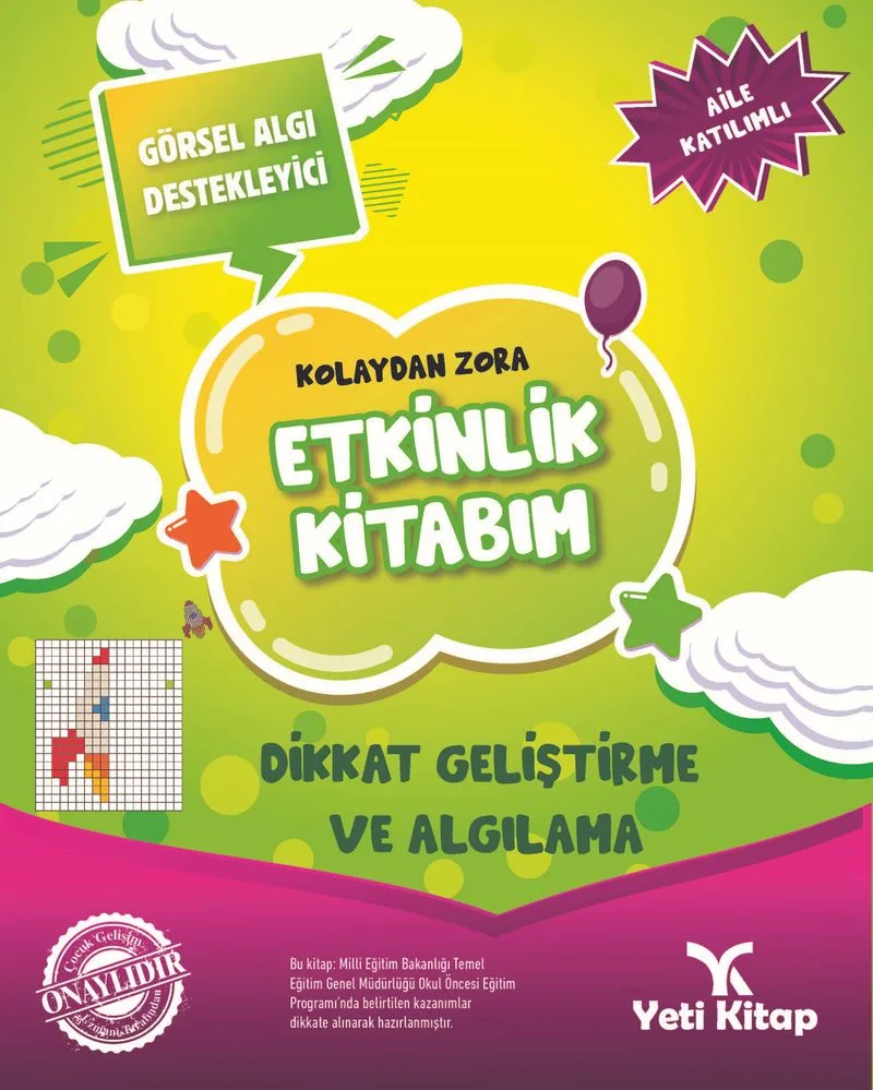 Kolaydan Zora Etkinlik Kitabım / Dikkat Geliştirme ve Algılama