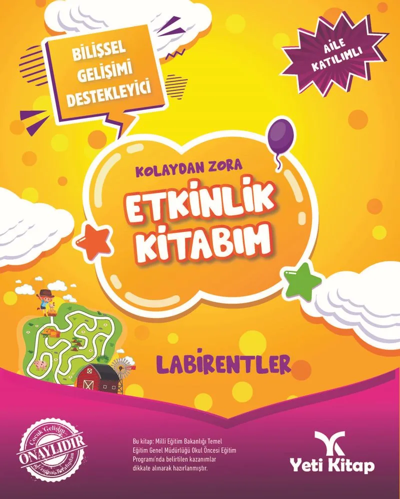 Kolaydan Zora Etkinlik Kitabım / Labirentler