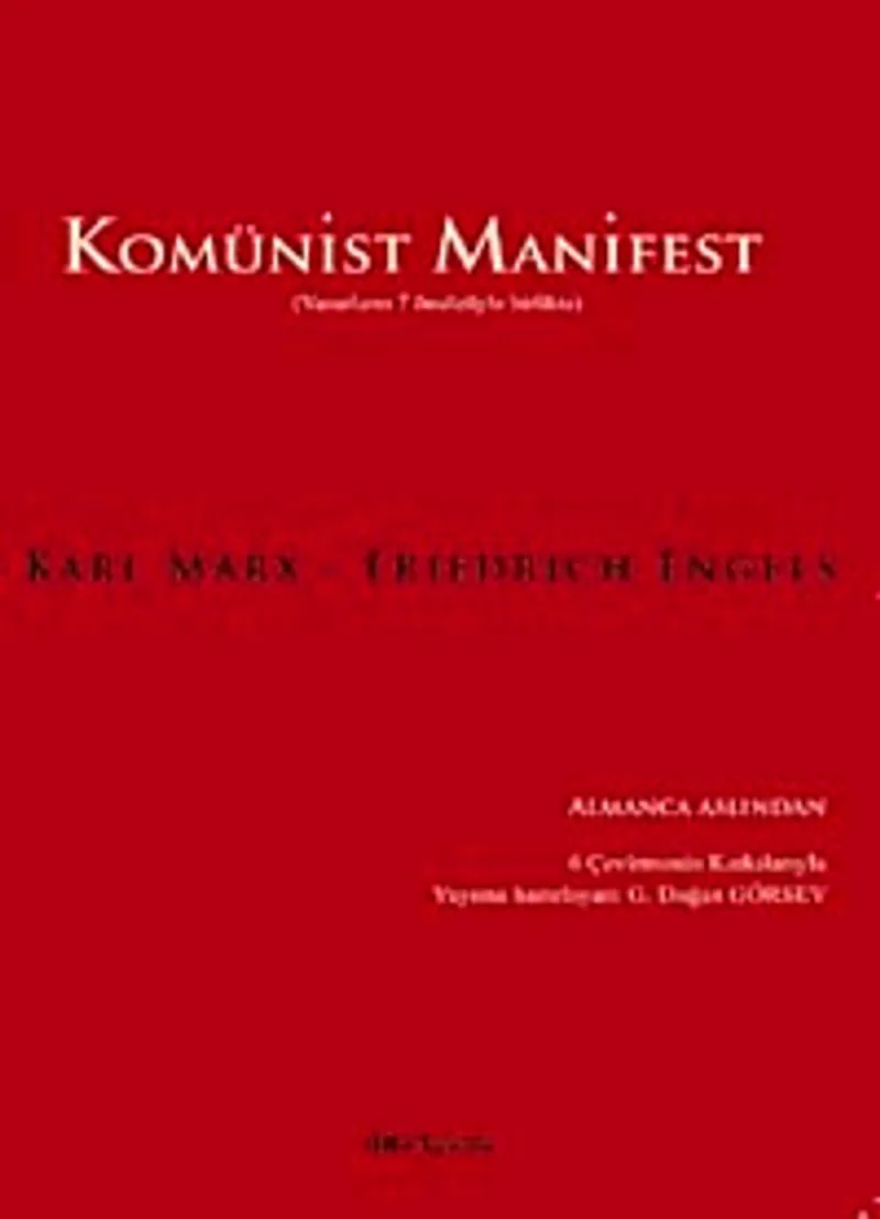 Komünist Manifest Yazarların 7 Önsözüyle Birlikte