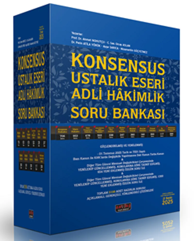 Konsensus Ustalık Eseri Adli Hakimlik Soru Bankası