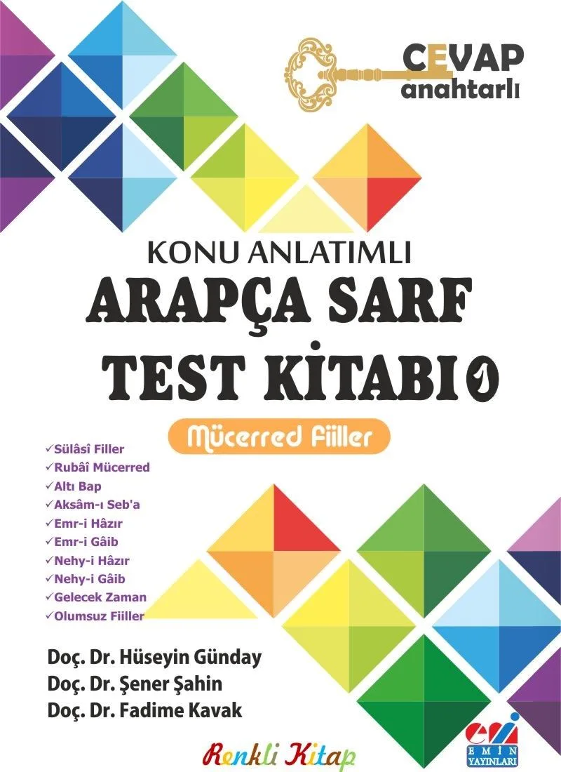 Konu Anlatımlı Arapça Sarf Test Kitabı 1 Mücerred Fiiller
