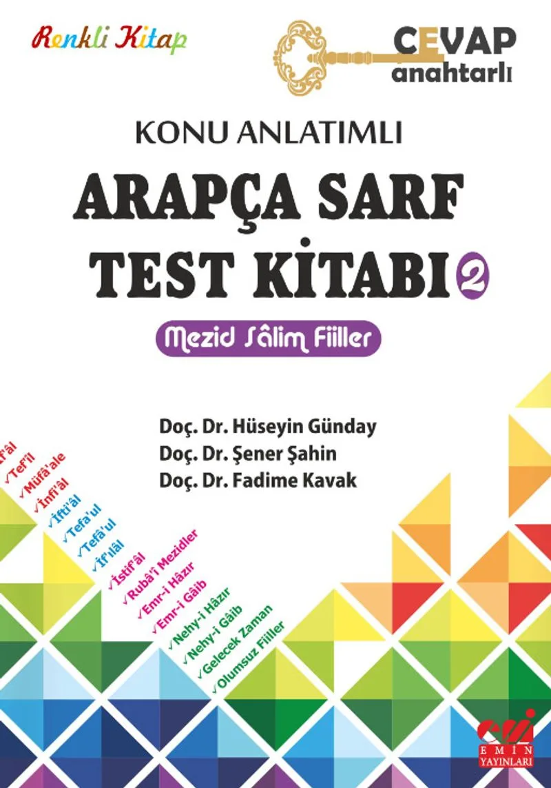 Konu Anlatımlı Arapça Sarf Test Kitabı-2