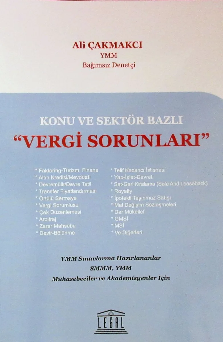 Konu ve Sektör Bazlı "Vergi Sorunları"