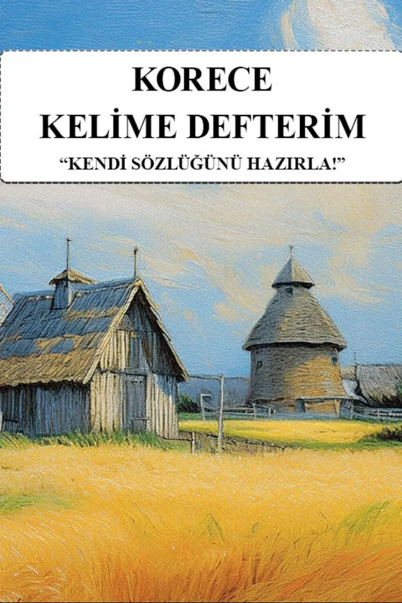 Korece Kelime Defterim Kendi Sözlüğünü Hazırla