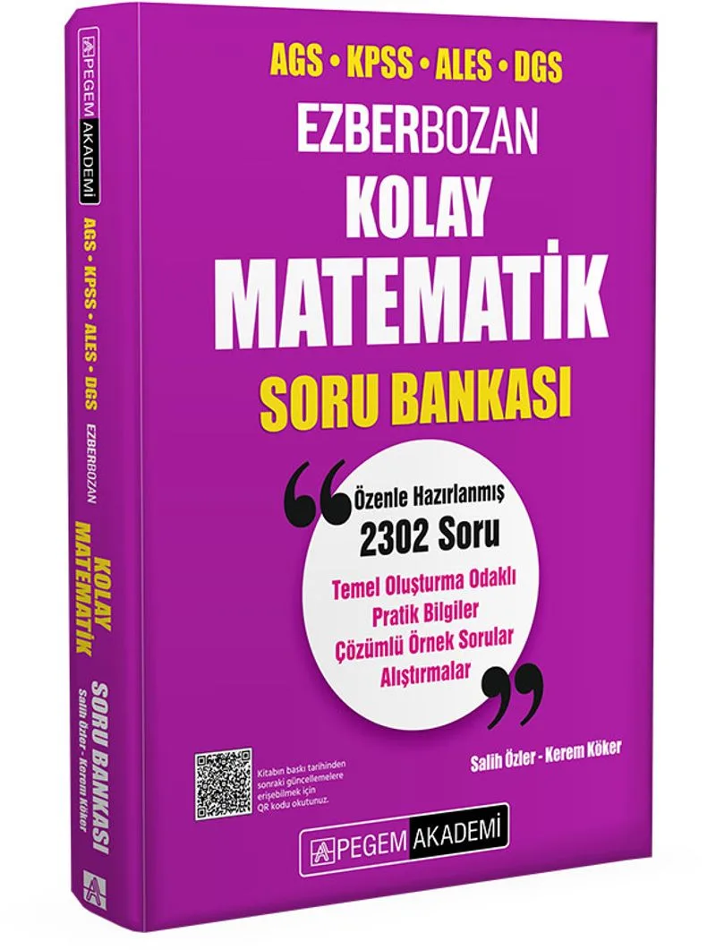 KPSS ALES DGS Kolay Matematik Soru Bankası