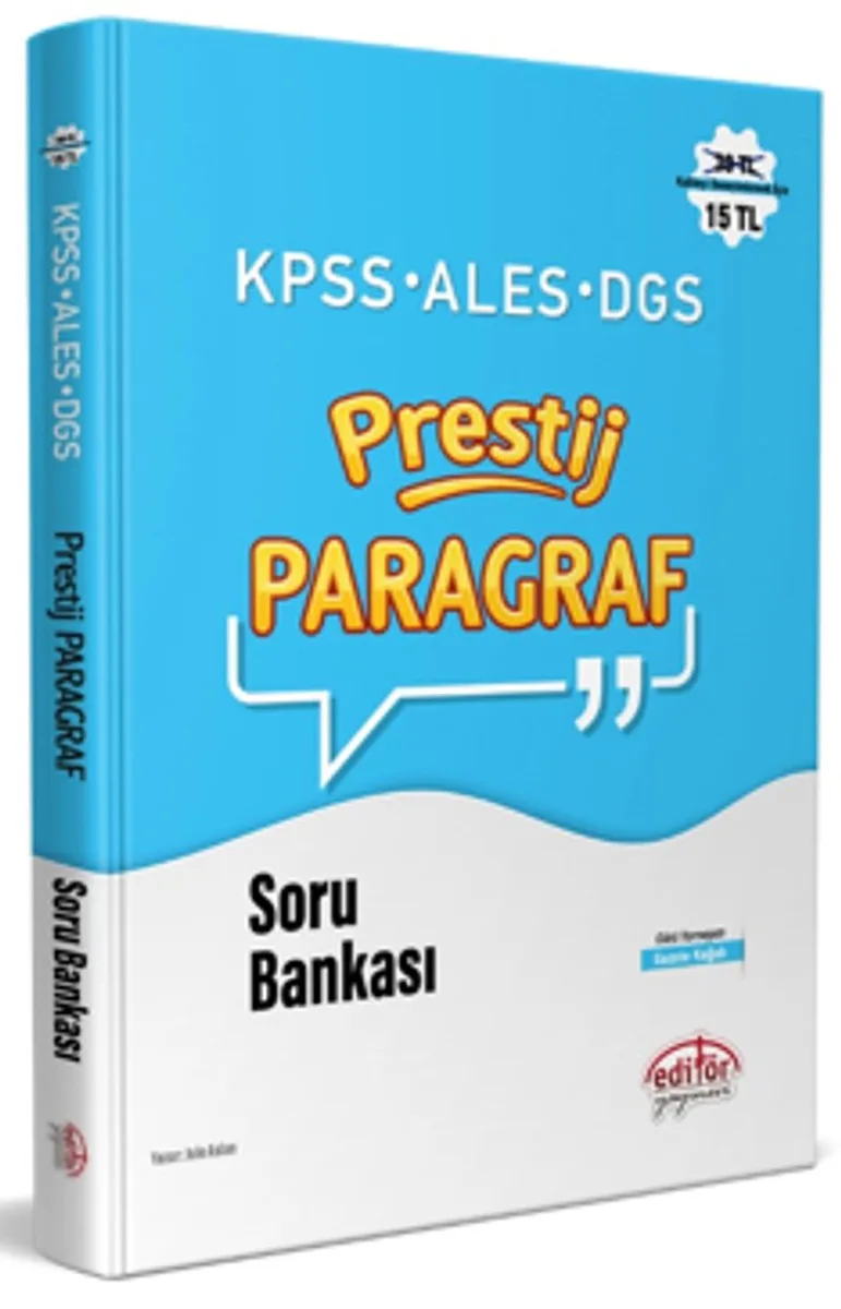 KPSS - ALES - DGS Prestij Paragraf Soru Bankası