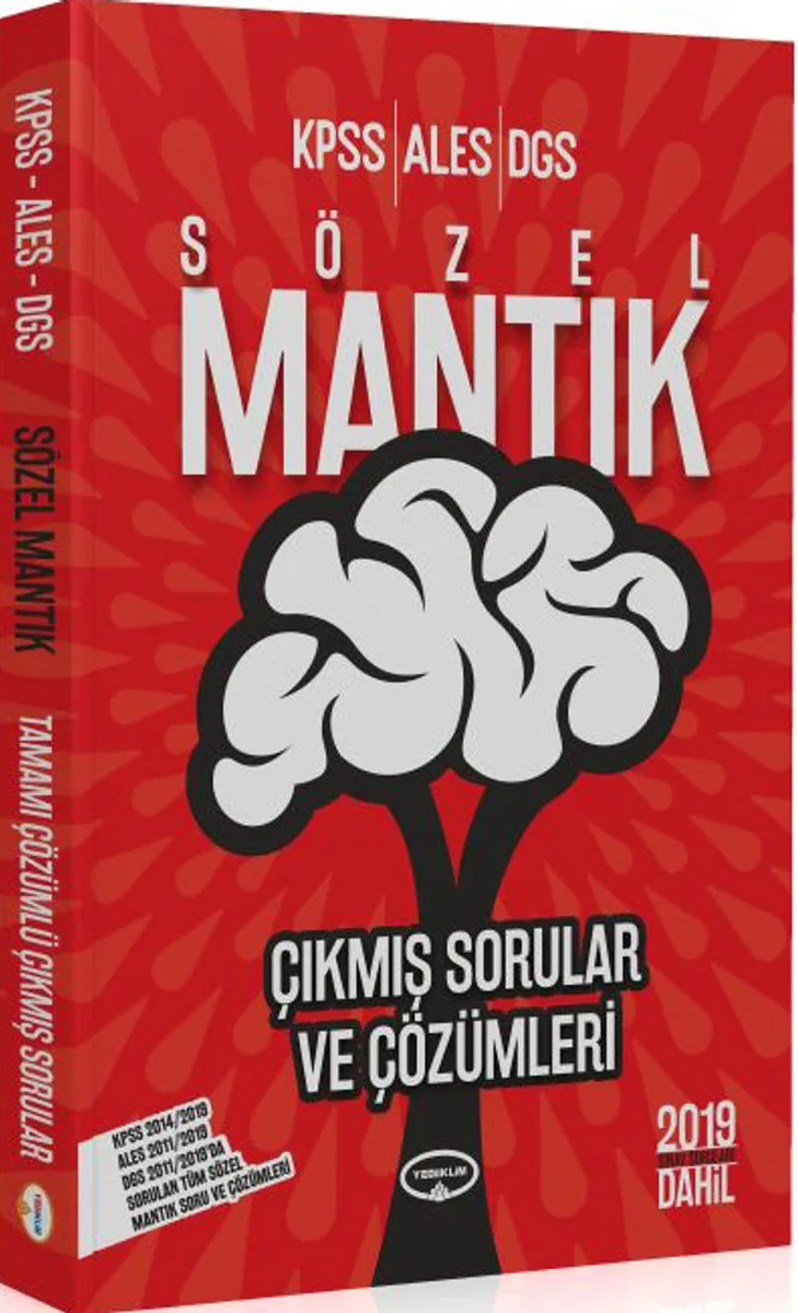 KPSS ALES DGS Sözel Mantık Çıkmış Sorular Ve Çözümleri ( 2019 Dahil)