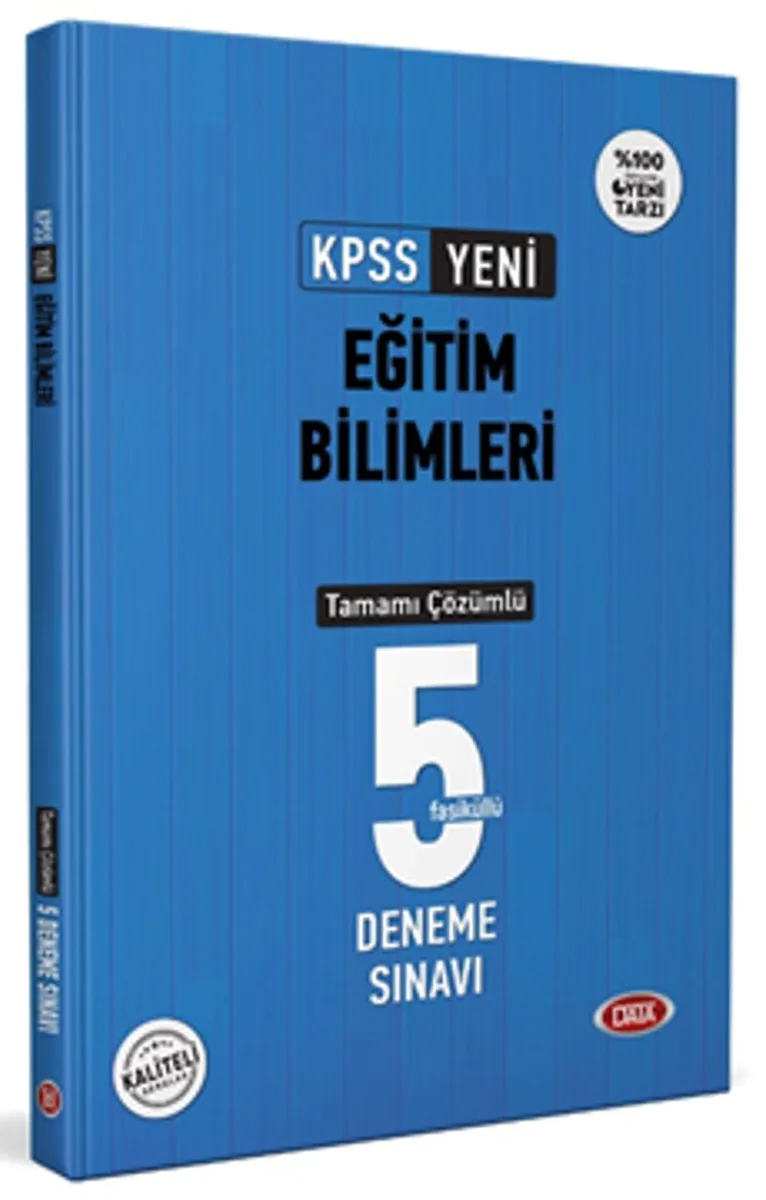 KPSS Eğitim Bilimleri Tamamı Çözümlü 5 Deneme Sınavı